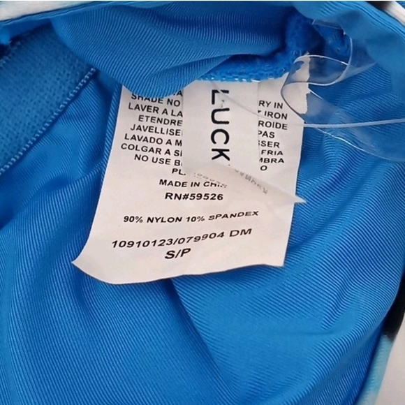 Lucky Brand Blue and Black One-Piece Halter Swimsuit - Picture 7 of 11